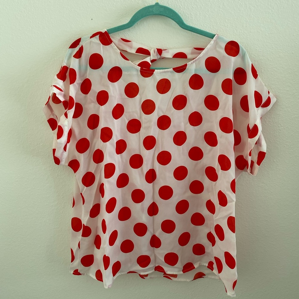 Forever 21 Polka Dot Blouse XL